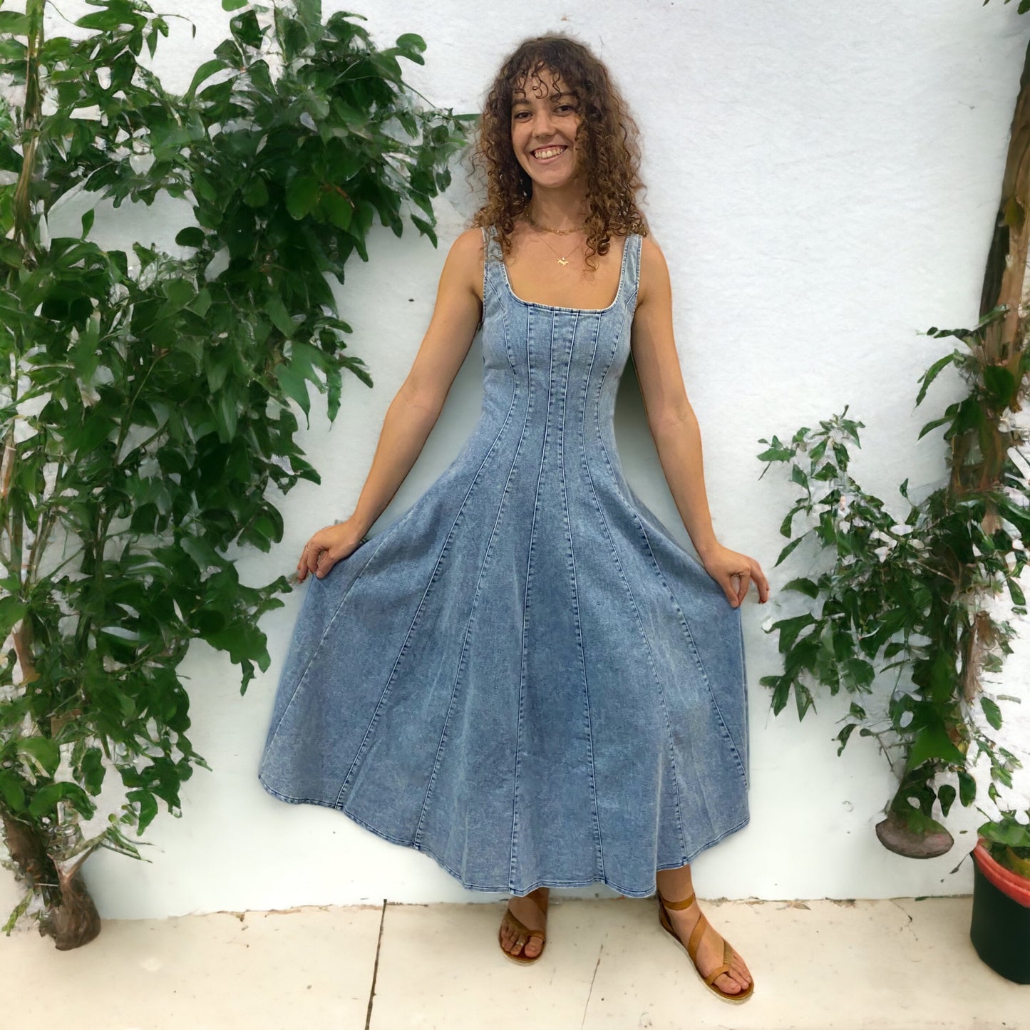 Jude Denim Maxi Dress