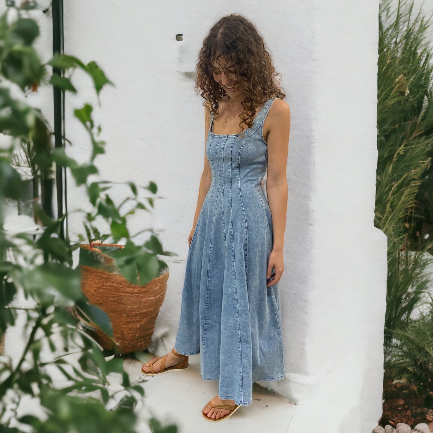 Jude Denim Maxi Dress