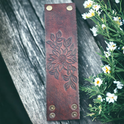 Sunflower Leather Cuffs