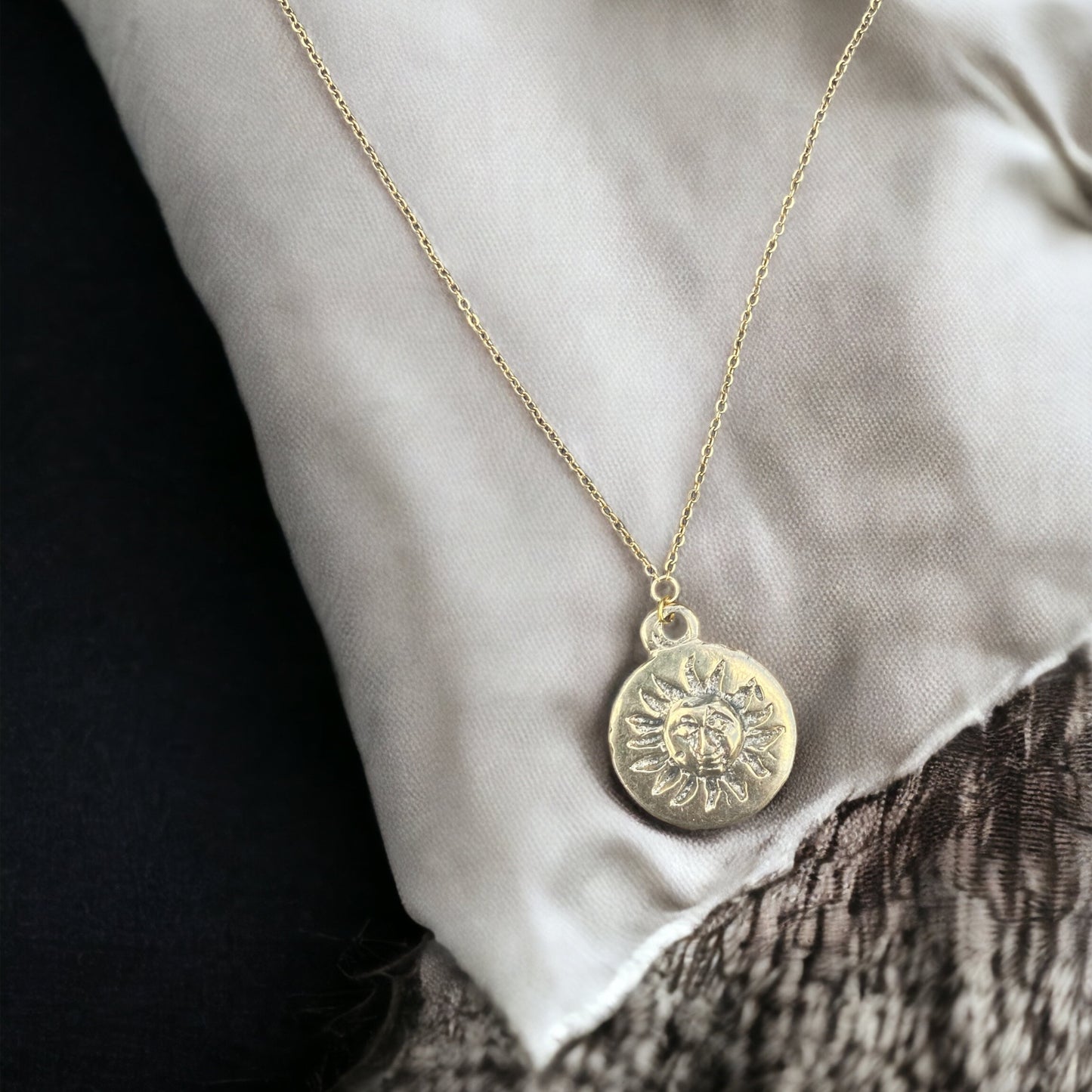Gold Plated Sun Necklace