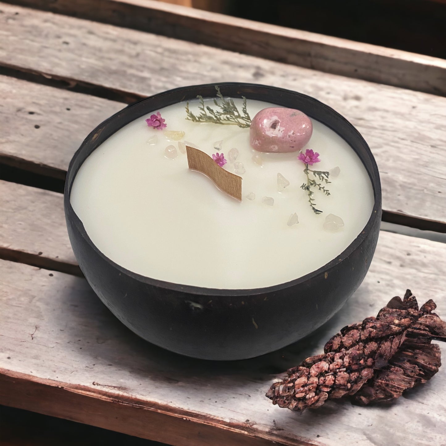 Coconut Bowl Candles Medium | Kyoto Blossom