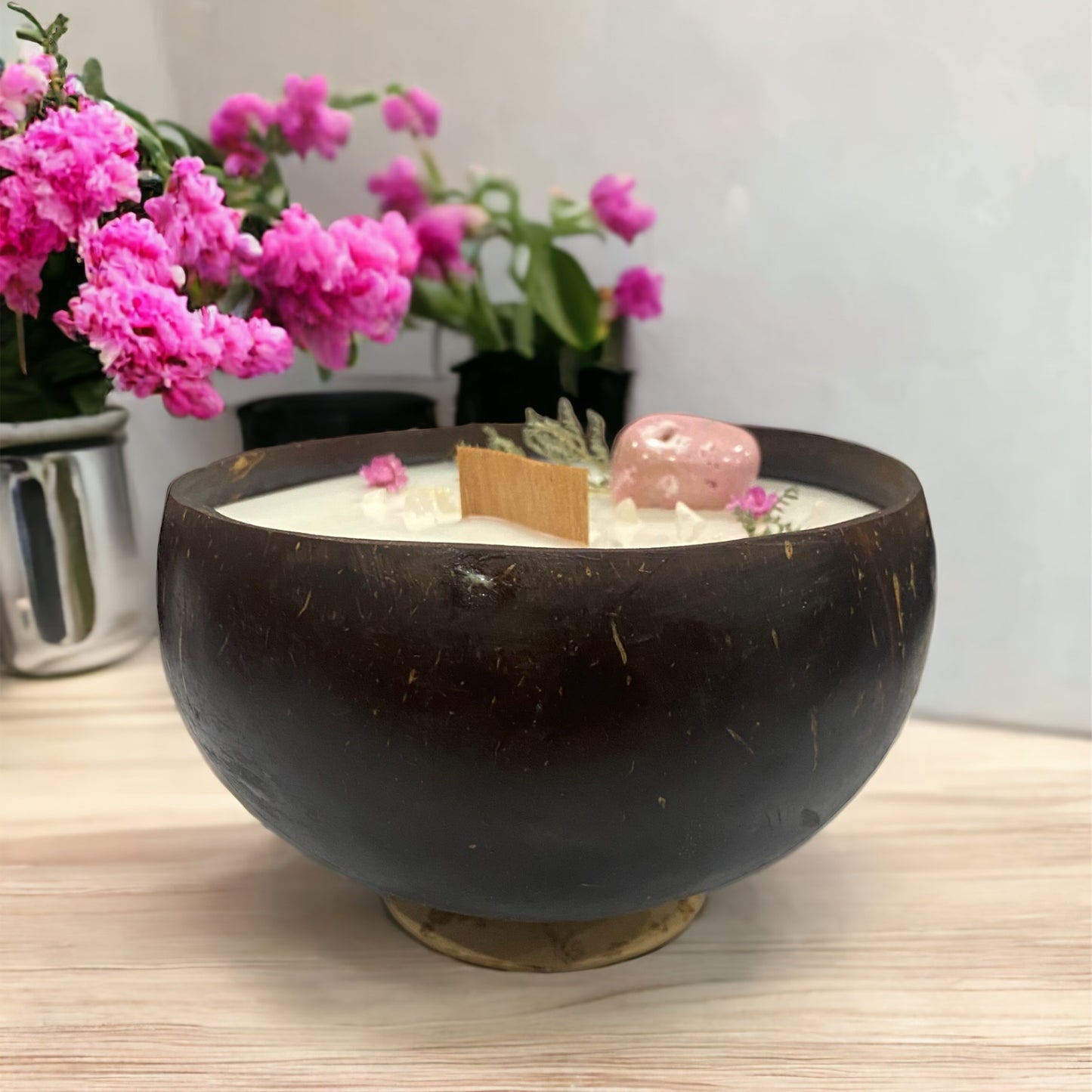 Coconut Bowl Candles Medium | Kyoto Blossom