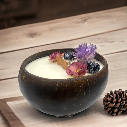 Coconut Bowl Candles Large | Moonlight in Mumbai