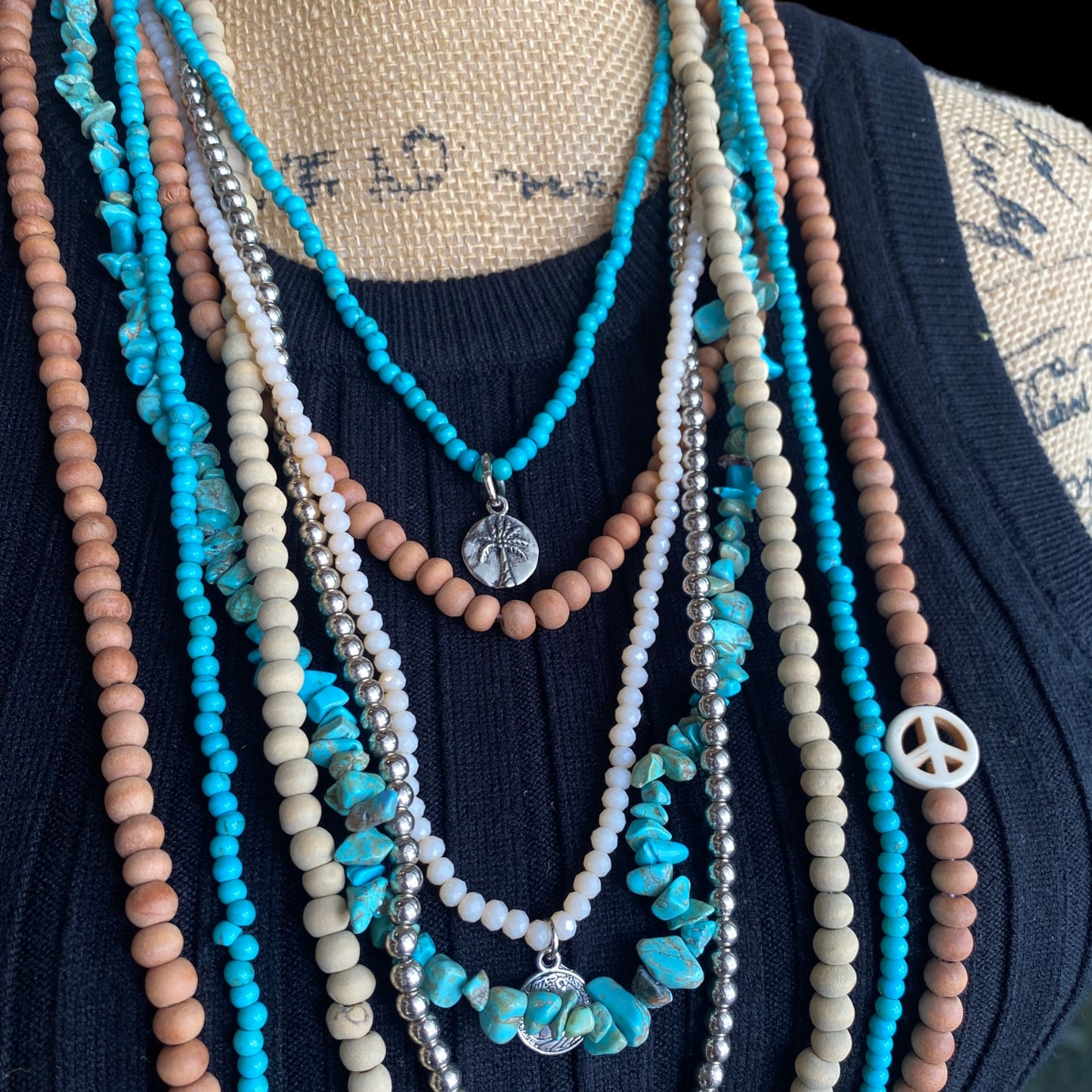 Multistrand Bohemian Layering Necklace