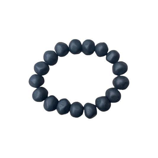 Resin Beaded Bracelet - Black