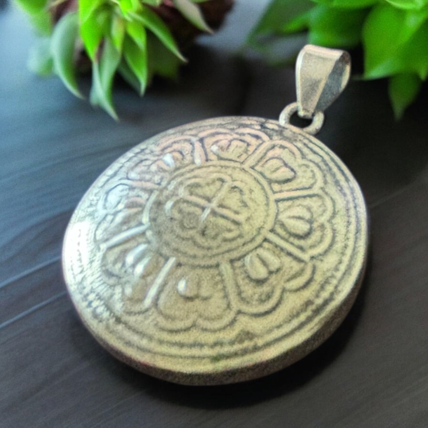 Sterling silver flower pendant