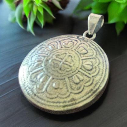 Sterling silver flower pendant