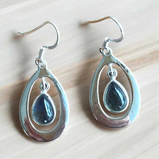 Apatite Teardrop Earrings