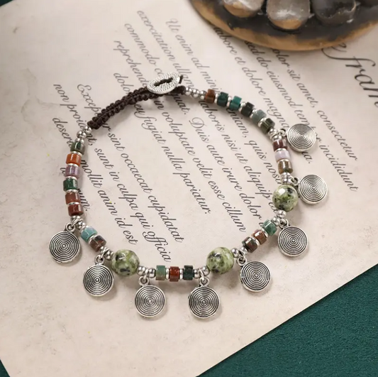 Beaded charm bracelet