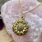 Gold Plated Sunflower Necklace