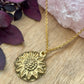 Gold Plated Sunflower Necklace