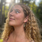 Sunna Beaded Feather Earrings