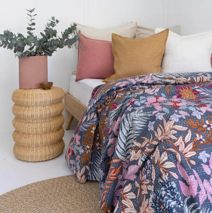 Inca - Indian Kantha Quilt Bedspread Coverlet