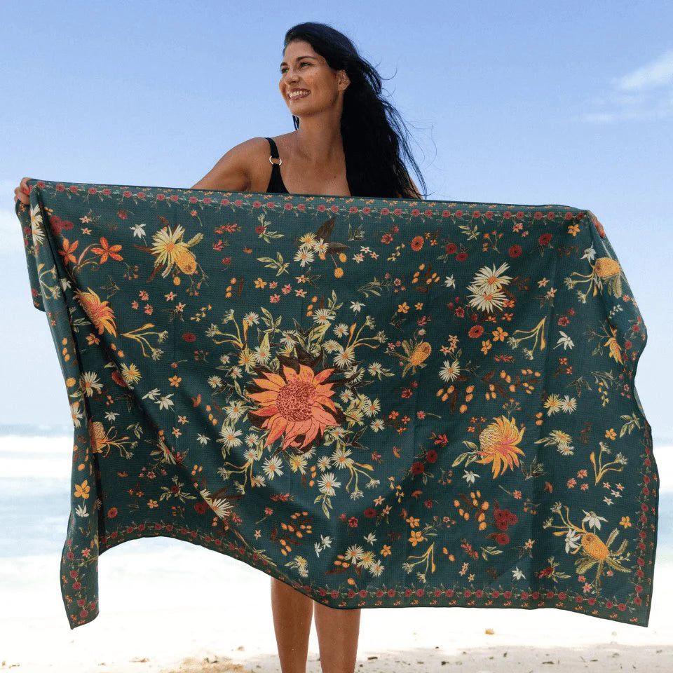 Native Botanical Sand Free Beach Towel - Premium Large
