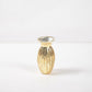 Assorted gold-toned mercury glass vases