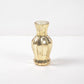 Assorted gold-toned mercury glass vases