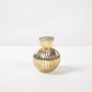 Assorted gold-toned mercury glass vases