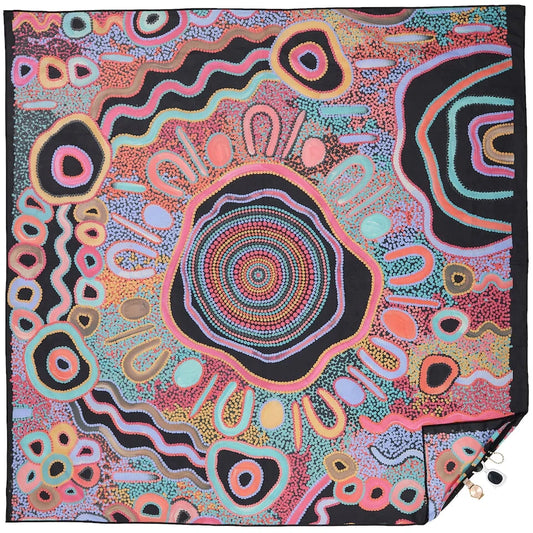 Camping Under The Moonlight Sand Free Beach Towel - XL
