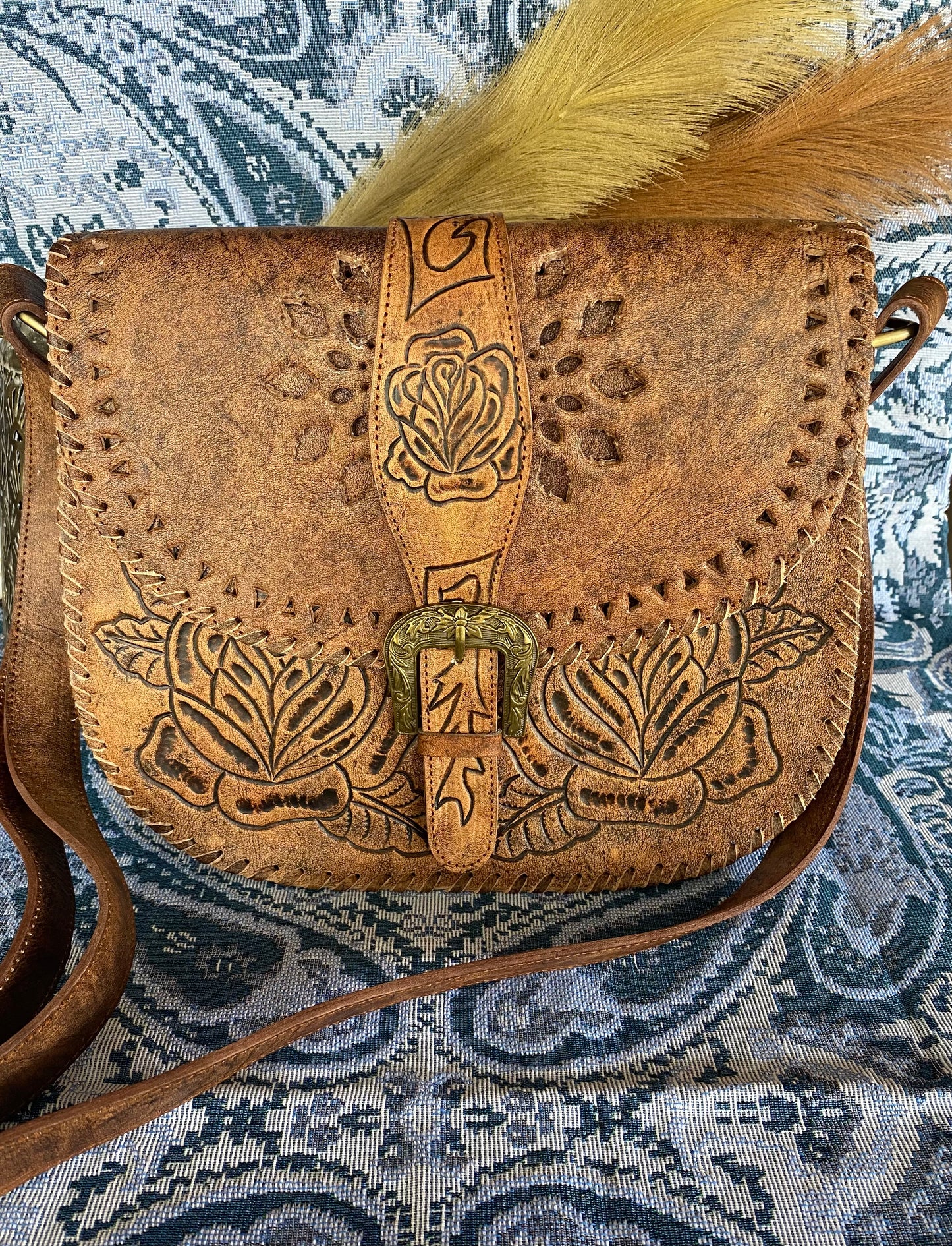 Rose Saddle Bag - Vintage Tan