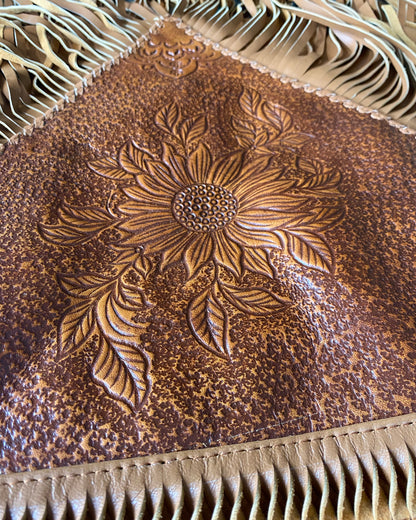 Sunflower Tassel Bag - Vintage Tan