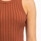 Ribbed Knit Top - Copper