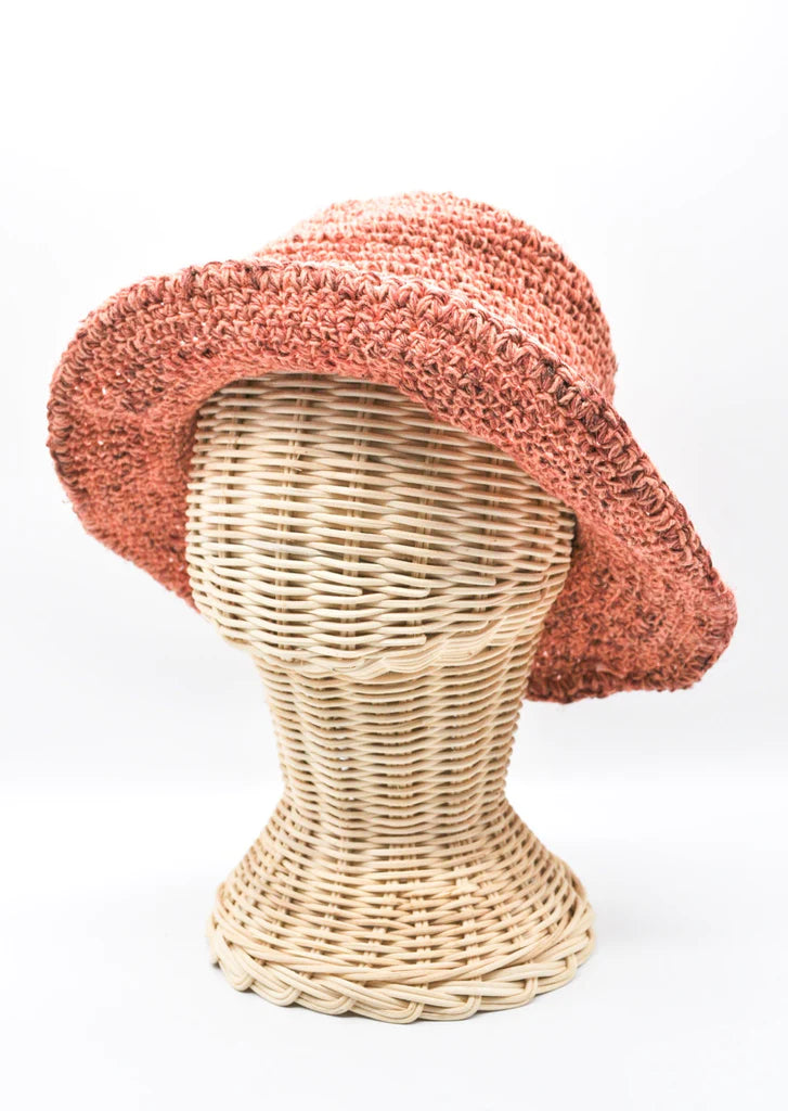 Peggy Hemp Bucket Hat - Peony