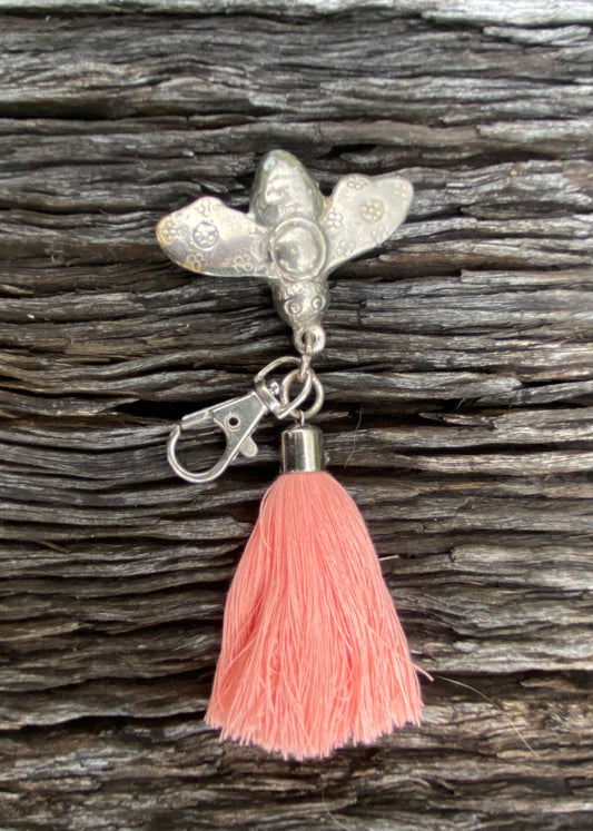Bee Keychain - Pink