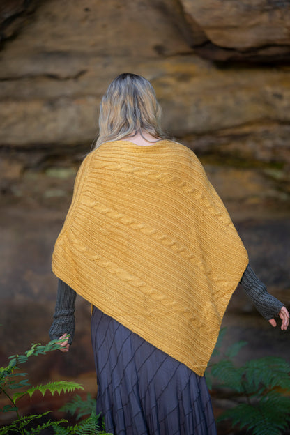Cable Poncho - Assorted Colours