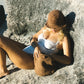 Peggie Hemp Bucket Hat - Clay