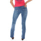 Katherine Mid Rise Bootleg Jeans - Light Blue